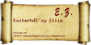 Eszterházy Zilia névjegykártya