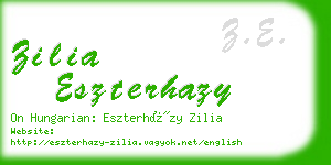 zilia eszterhazy business card